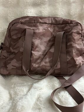 PINK Victoria's Secret Brown Camo Duffel Bag